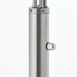 Loops 5 Light Floor Lamp Nickel & Glass Tall Standing Curved Multi Arm Living Room in Metallics - thumbnail 5