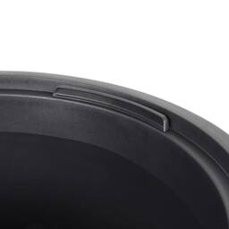 Berkfield Home Planter with Removable Inner Anthracite 18/45 L PP Grooved Look in Black - thumbnail 5