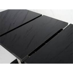 Nordara 120-160cm Modern Black & Concrete Effect Extendable Dining Table - thumbnail 3
