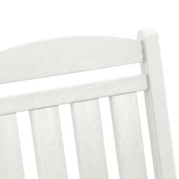 Berkfield Home Garden Rocking Chair White 70x92x108 cm HDPE - Size: 70 x 92 x 108 cm - thumbnail 9