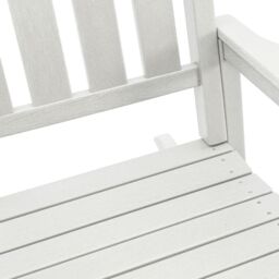 Berkfield Home Garden Rocking Chair White 70x92x108 cm HDPE - Size: 70 x 92 x 108 cm - thumbnail 8