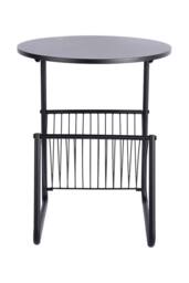 PRESENT TIME Leitmotiv Iron Side Table Riqueza Revista - Black