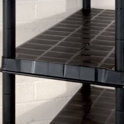 Berkfield Home Storage Shelf 5-Tier Black 91.5x45.7x185 cm Plastic - thumbnail 6