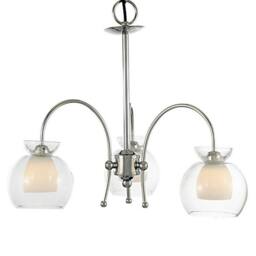 Netlighting Malvina PendantSemi Flush 3 Light G9 Polished Chrome in Grey - thumbnail 1