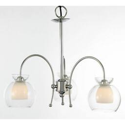 Netlighting Malvina PendantSemi Flush 3 Light G9 Polished Chrome in Grey - thumbnail 2