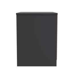 Ready Assembled 2 U Denver 2 Drawer Side Table (Ready Assembled) in Dark Grey - thumbnail 2