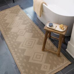 Livabliss Mystery-Washable Tan Beige Ivory Modern Jute Living Dining Rug - Size: 160 cm x 220 cm - thumbnail 7