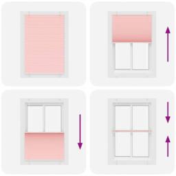 Berkfield Home Pleated Blind Pink 90x150 cm Fabric Width 89.4 cm Polyester - thumbnail 7
