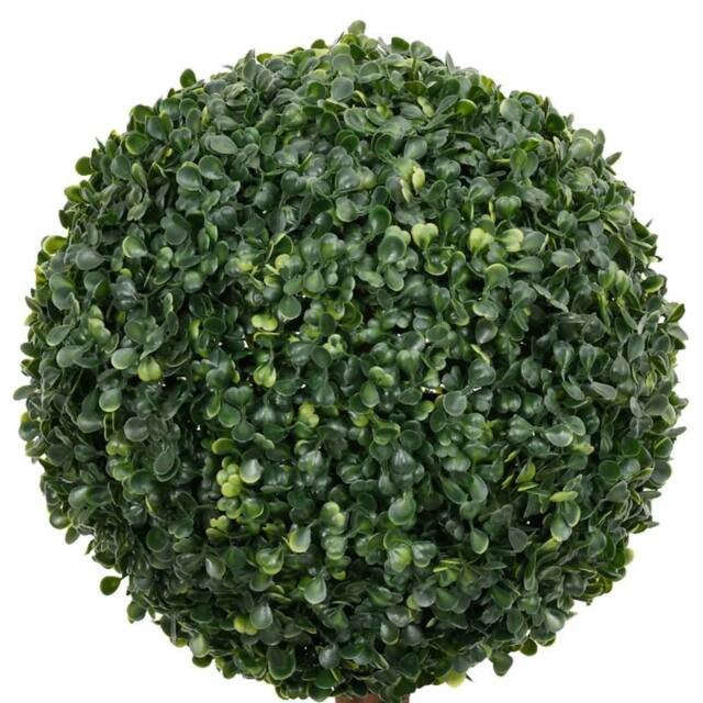 Berkfield Home Lush Artificial Boxwood Plant with Pot Ball Shaped Green 119 cm - image 1