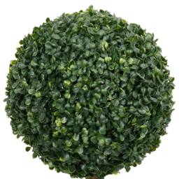 Berkfield Home Lush Artificial Boxwood Plant with Pot Ball Shaped Green 119 cm - thumbnail 1