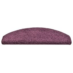 Berkfield Home Carpet Stair Treads 15 pcs Dark Purple 65x21x4 cm - Size: Medium - thumbnail 5