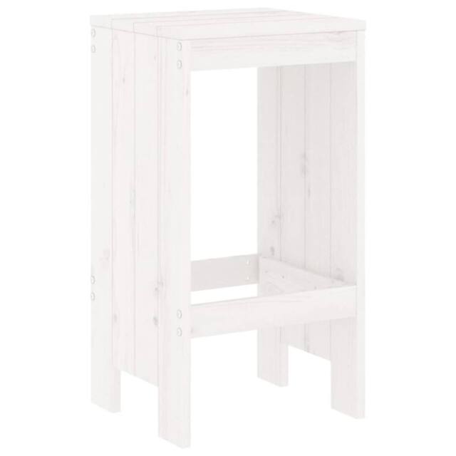 Berkfield Home Beautiful Bar Stools 2 pcs White 40x36x75 cm Solid Wood Pine - Size: 40 x 36 x 75 cm - image 1