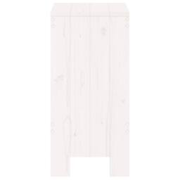 Berkfield Home Beautiful Bar Stools 2 pcs White 40x36x75 cm Solid Wood Pine - Size: 40 x 36 x 75 cm - thumbnail 5