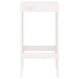 Berkfield Home Beautiful Bar Stools 2 pcs White 40x36x75 cm Solid Wood Pine - Size: 40 x 36 x 75 cm - thumbnail 4