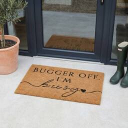 Garden Greatness Im Busy Printed Coir Doormat - Size: 45 cm x 75 cm - thumbnail 2