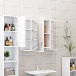 Berkfield Home 3 Piece Bathroom Furniture Set White Engineered Wood - thumbnail 4