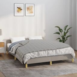 Berkfield Home Weighted Blanket Grey 150x200 cm 7 kg Fabric