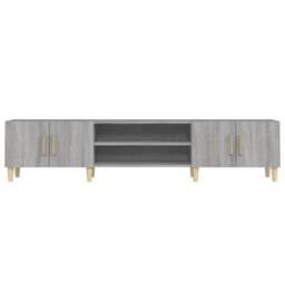 Berkfield Home TV Cabinet Grey Sonoma 180x31.5x40 cm Engineered Wood - thumbnail 6
