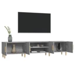 Berkfield Home TV Cabinet Grey Sonoma 180x31.5x40 cm Engineered Wood - thumbnail 5
