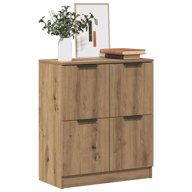 Berkfield Home Sideboard Artisan Oak 60x30x70 cm Engineered Wood in Brown - Size: 60 x 30 x 70 cm - image 1