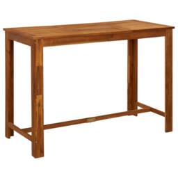 Berkfield Home 9 Piece Garden Bar Set Solid Wood Acacia in Brown - thumbnail 3