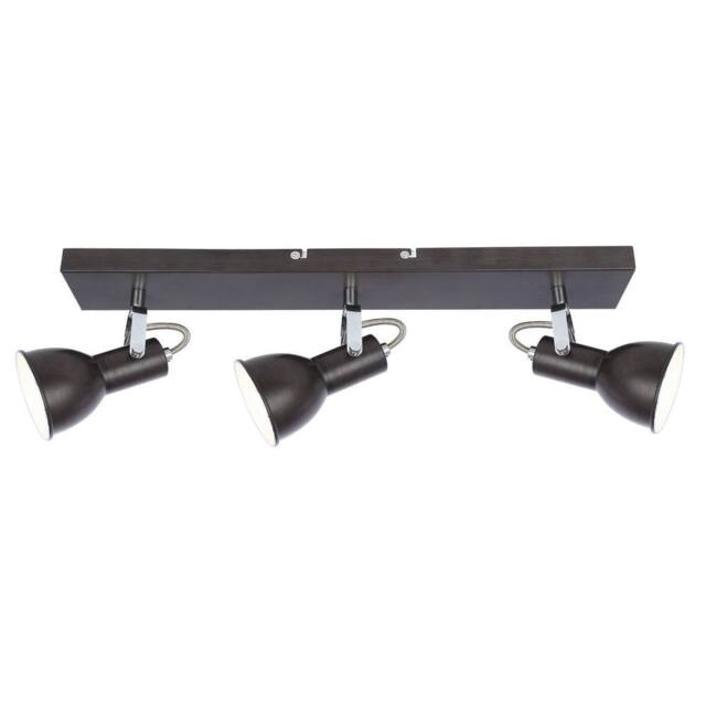 Netlighting Fargo Ceiling Spotlight Bar Brown 3x E14 - image 1