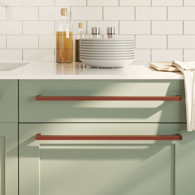 Berkfield Home Cabinet Handles 20 pcs Bronze 480 mm Stainless Steel in Brown - image 1