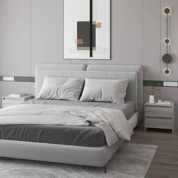 Berkfield Home Bedside Cabinets 2 pcs Grey Sonoma 45x34.5x44.5 cm Engineered Wood - thumbnail 2