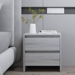 Berkfield Home Bedside Cabinets 2 pcs Grey Sonoma 45x34.5x44.5 cm Engineered Wood - thumbnail 8