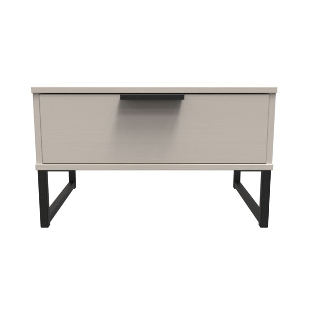 Ready Assembled 2 U Fuji 1 Drawer Wide Side Table (Ready Assembled) in Stone - image 1