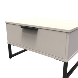 Ready Assembled 2 U Fuji 1 Drawer Wide Side Table (Ready Assembled) in Stone - thumbnail 4