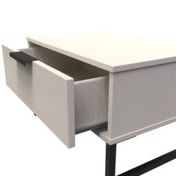 Ready Assembled 2 U Fuji 1 Drawer Wide Side Table (Ready Assembled) in Stone - thumbnail 5