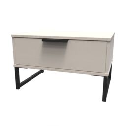 Ready Assembled 2 U Fuji 1 Drawer Wide Side Table (Ready Assembled) in Stone - thumbnail 3