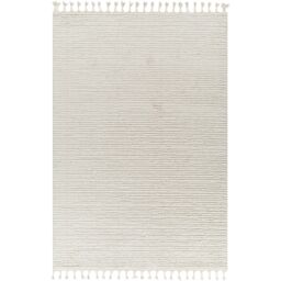 Livabliss Nora-Geometric Grey Ivory High Pile Fringe Living Dining Bedroom Rug - Size: 200 cm x 275 cm - thumbnail 2