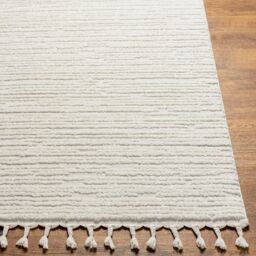 Livabliss Nora-Geometric Grey Ivory High Pile Fringe Living Dining Bedroom Rug - Size: 200 cm x 275 cm - thumbnail 5