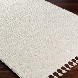 Livabliss Nora-Geometric Grey Ivory High Pile Fringe Living Dining Bedroom Rug - Size: 200 cm x 275 cm - thumbnail 6