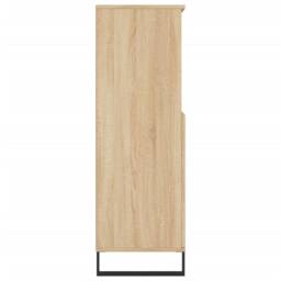 Berkfield Home Highboard Sonoma Oak 60x36x110 cm Engineered Wood in Light Brown - Size: 60 x 36 x 110 cm - thumbnail 7