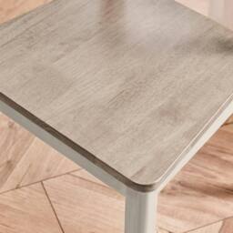 FurnitureboxUK 2x Lynton Whitewash & Light Grey Wooden Dining Chairs in White - thumbnail 6