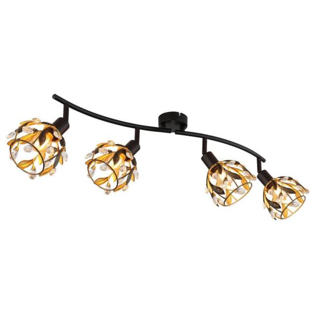 Netlighting Mika Ceiling Spotlight Bar Matt Black 4x E14 - image 1