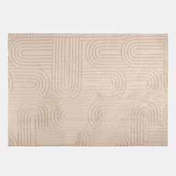OHS Tufted Arches Rug Soft Floor Carpet Non Slip Hallway Area Mat in Light Brown - Size: 80 cm x 150 cm - thumbnail 3