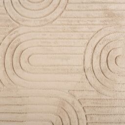 OHS Tufted Arches Rug Soft Floor Carpet Non Slip Hallway Area Mat in Light Brown - Size: 80 cm x 150 cm - thumbnail 4