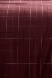 Dreams & Drapes 'Wynn' Check Print Brushed Cotton Duvet Cover Set in Burgundy - Size: King - thumbnail 3