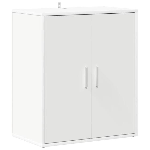 Berkfield Home Shoe Cabinet White 60x35x70 cm Engineered Wood - Size: 60 x 35 x 70 cm - image 1