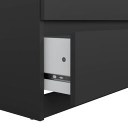 Furniture To Go Naia Wide Chest of 6 Drawers (3+3) in Black - thumbnail 9