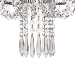 Wyld and Coco Pendant Lamp Transparent Acrylic Droplets 83 cm Gloss Finish in Clear - thumbnail 5