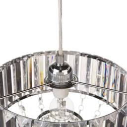 Wyld and Coco Pendant Lamp Transparent Acrylic Droplets 83 cm Gloss Finish in Clear - thumbnail 4