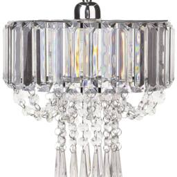 Wyld and Coco Pendant Lamp Transparent Acrylic Droplets 83 cm Gloss Finish in Clear - thumbnail 2