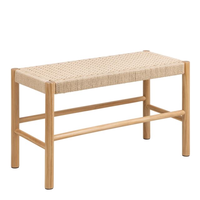 Furniture To Go Alvin Weaved Bench in Off-White - image 1