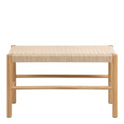 Furniture To Go Alvin Weaved Bench in Off-White - thumbnail 2
