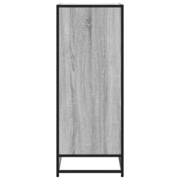 Berkfield Home Shoe Cabinet Grey Sonoma 75x38x97.5 cm Engineered Wood & Metal - thumbnail 5